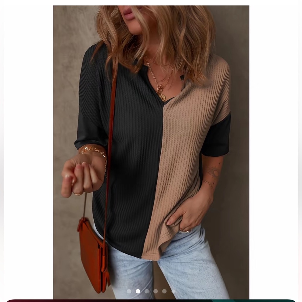 Black and Tan Polo Short Sleeve T-Shirt